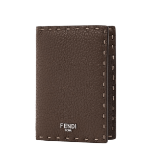 Fendi Selleria Card Holder Brown