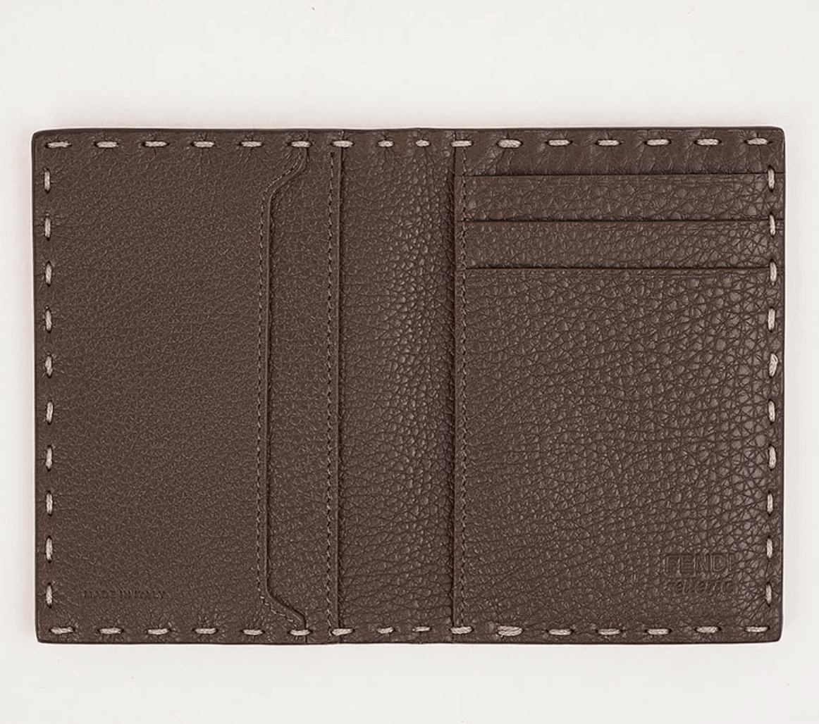 Fendi Selleria Card Holder Brown