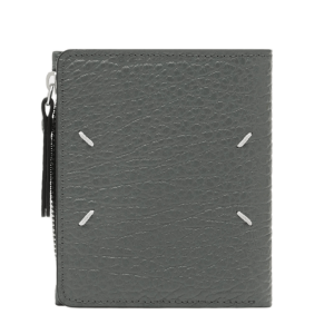 Maison Margiela Leather Flap Wallet Pebble Grey