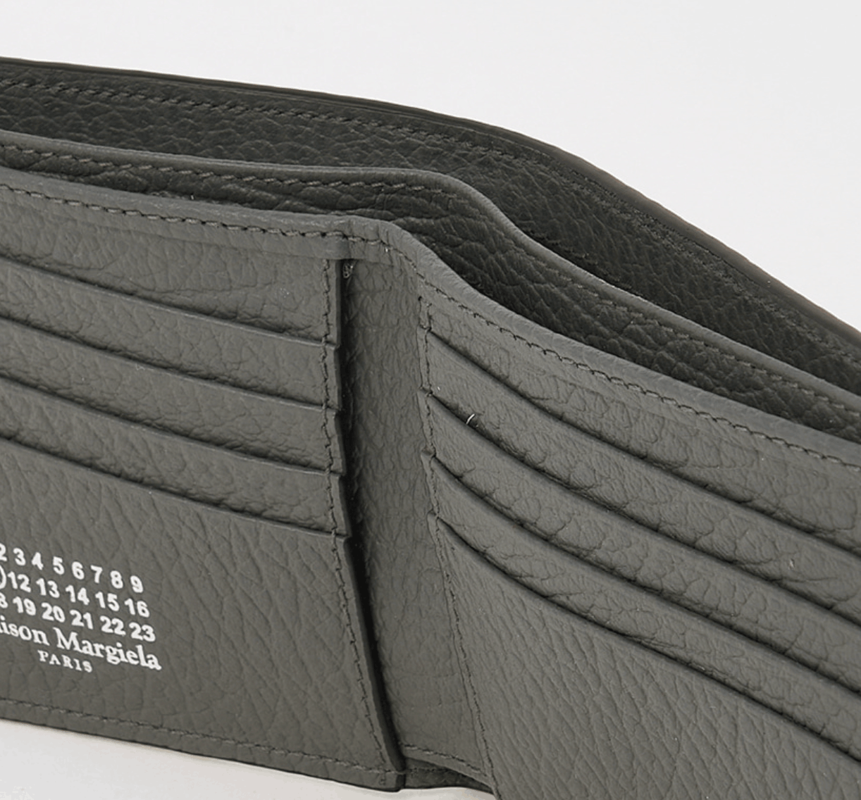 Maison Margiela Stitch Short Wallet Gray