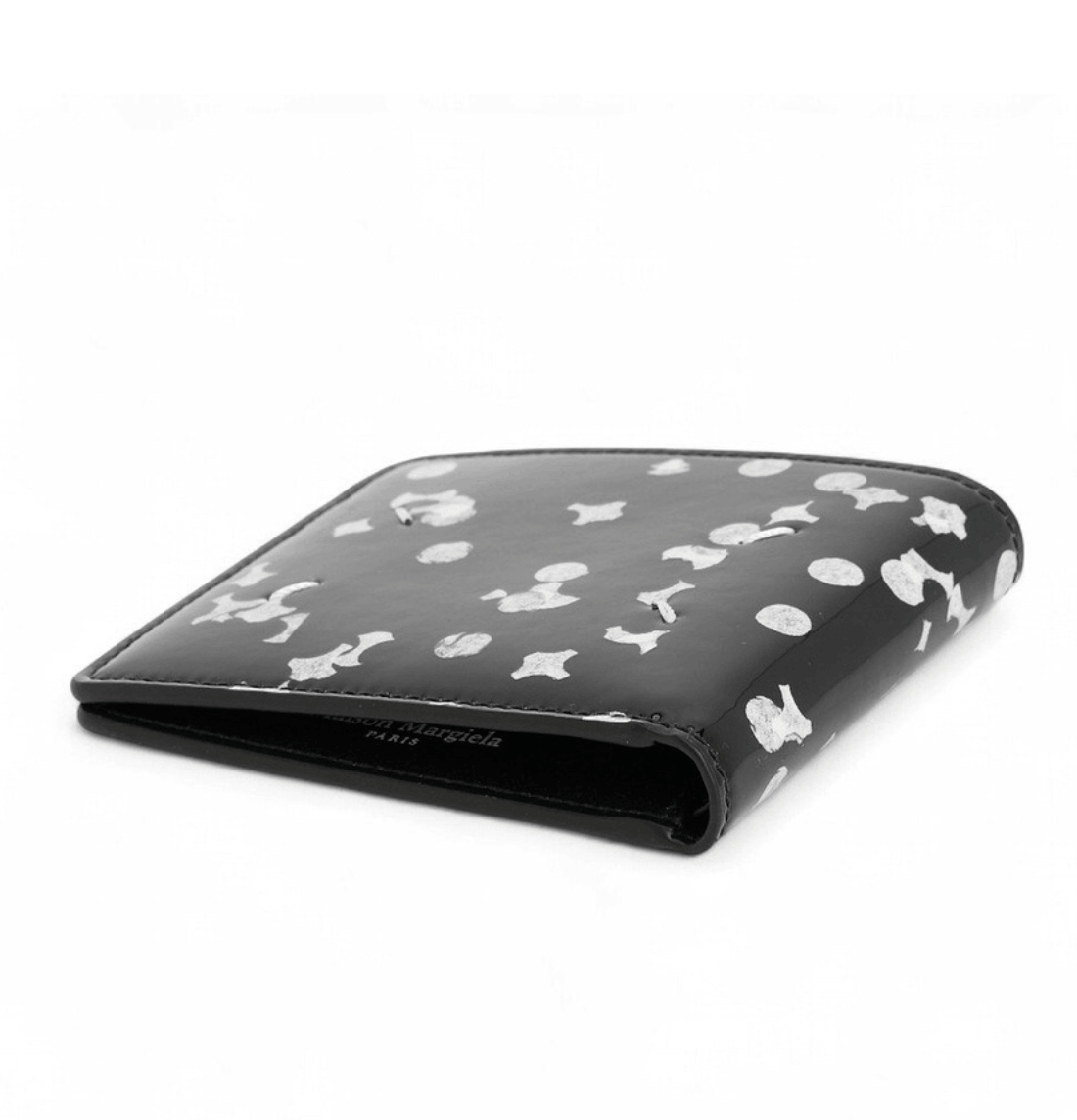 Maison Margiela Slim Wallet Black White