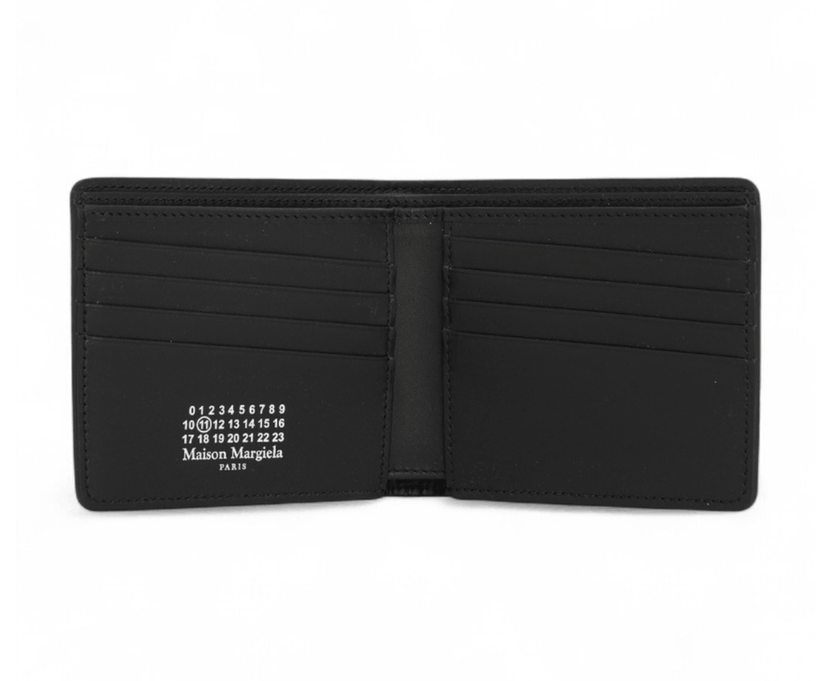 Maison Margiela Slim Wallet Black White