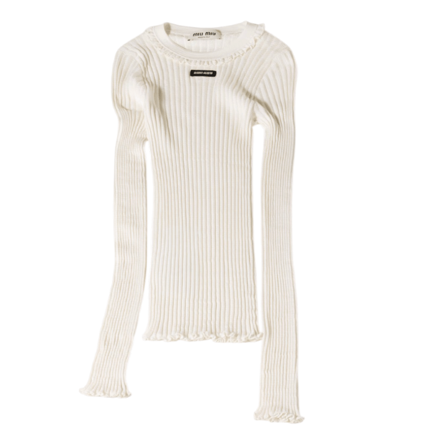 Silk crew-neck sweater