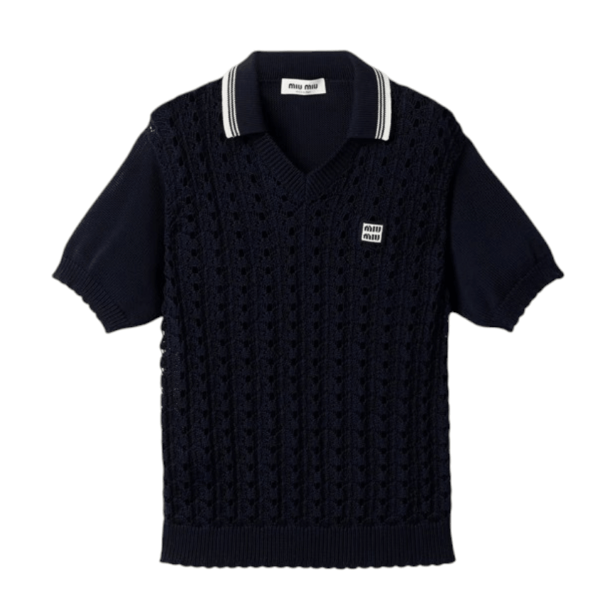Cotton Crochet Polo  MML03L 1847 F0008