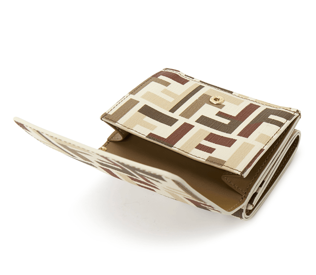 Fendi FF Fabric Roma Wallet Multicolor