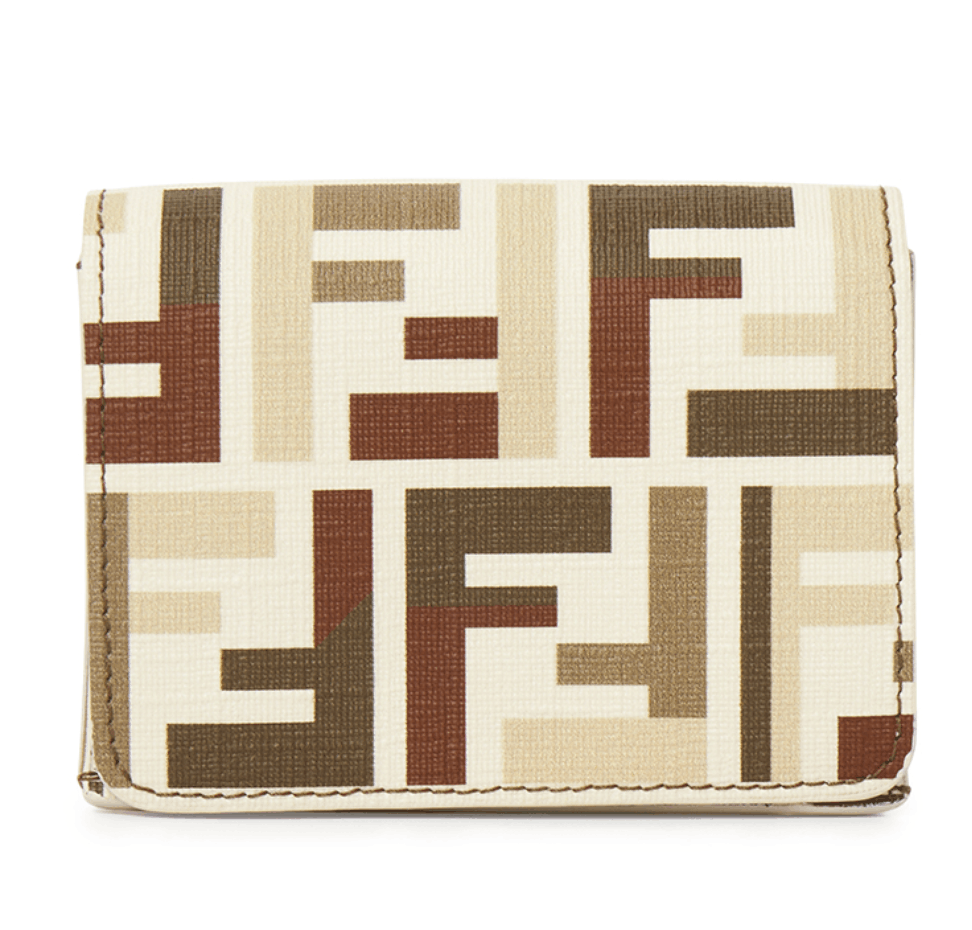 Fendi FF Fabric Roma Wallet Multicolor