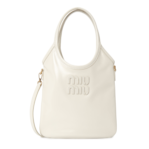 Miu Miu Ivy Leather Handbag White