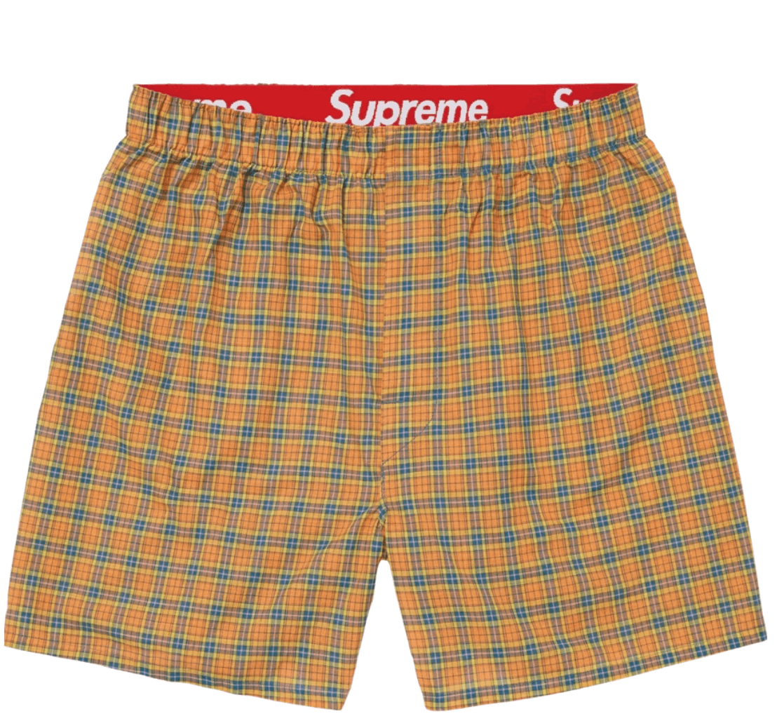 (4 Pack) Supreme Hanes Plaid Boers Multicolor  - 26FW