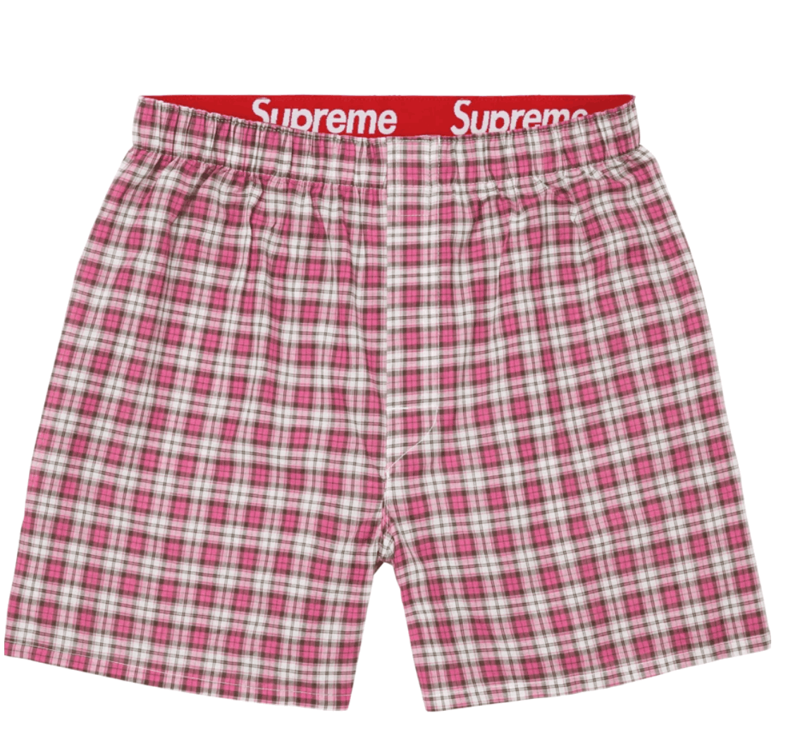 (4 Pack) Supreme Hanes Plaid Boers Multicolor  - 26FW