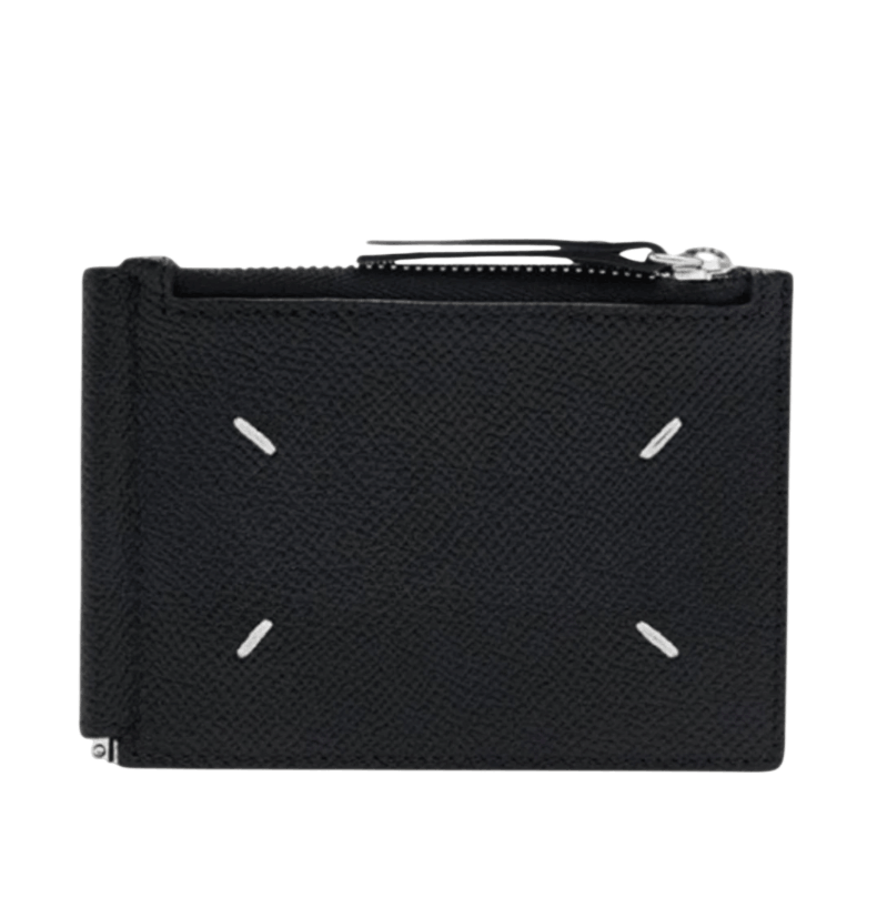 Black money clip wallet