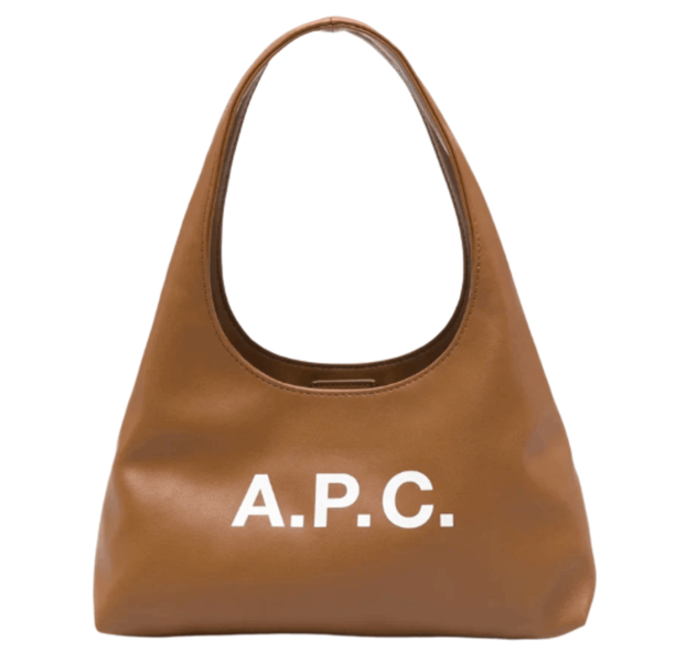 A.P.C. Baby Ninon Shoulder Bag Camel