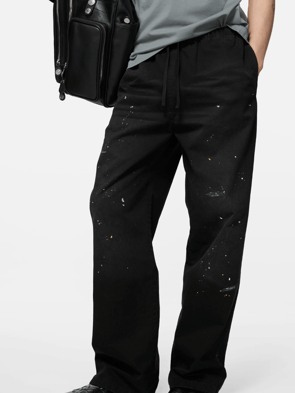 Washed cotton trousers BK0778-900