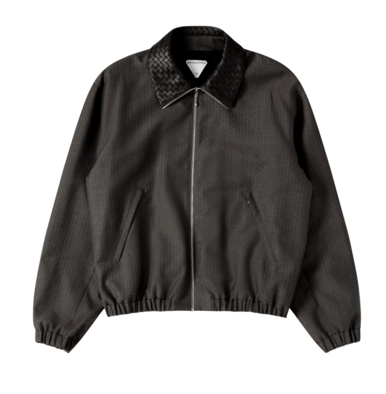Wool And Mohair Blouson Desert/gray melange