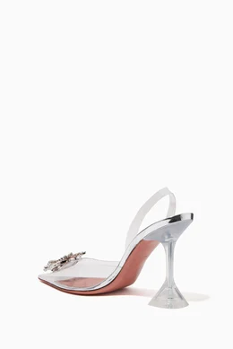 Begum 95 Crystal Slingback Pumps in PVC