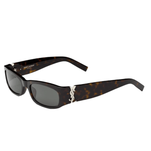 (W) Saint Laurent SL 557 Shade Sunglasses Dark Havana Grey