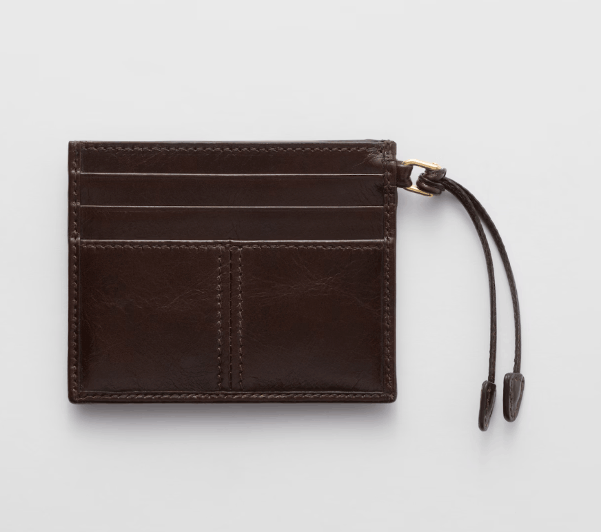 Leather card holder - Dark Brown