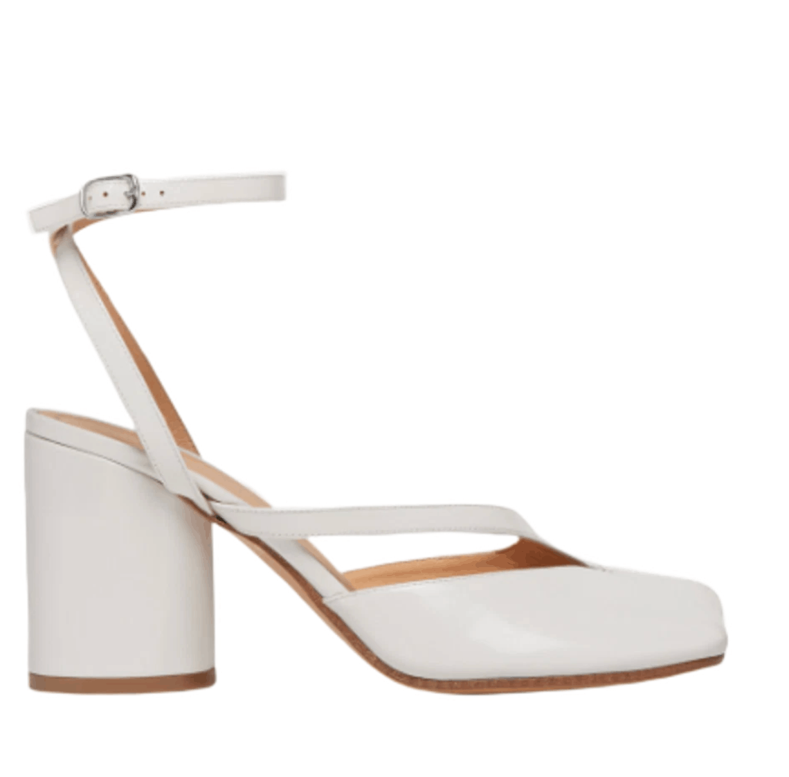 (W) Maison Margiela Tabi Pump Sandals White Sand
