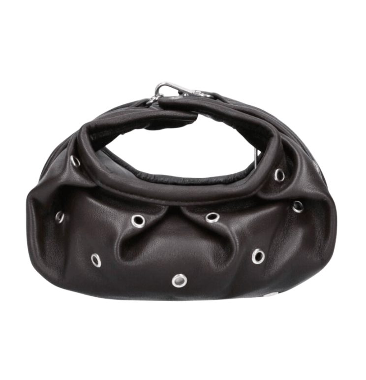 PULSERA BAG STUDS BROWN DOM