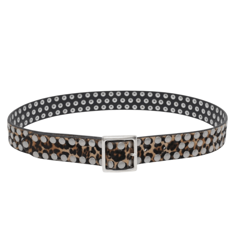belt with hammered studs 