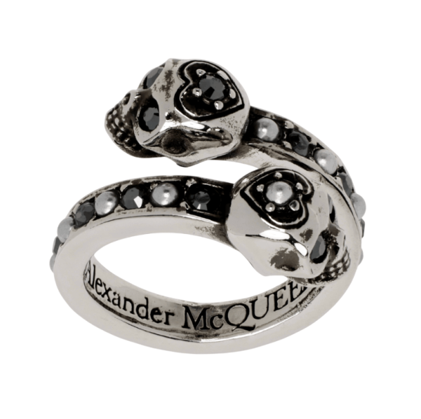 Alexander McQueen Wrap-Around Skull Ring 