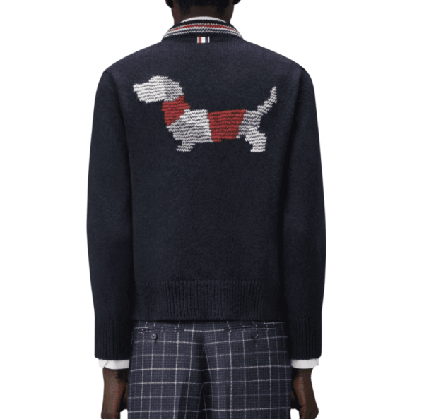 DONEGAL HECTOR INTARSIA PATCHWORK CARDIGAN
