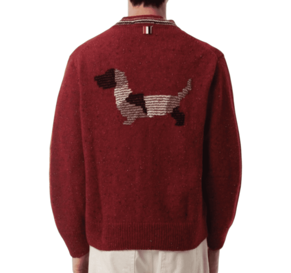 Donegal Intarsia Hector Patchwork Wool Mohair Cardigan