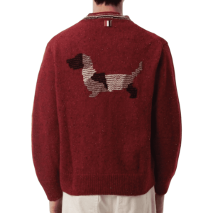 Donegal Intarsia Hector Patchwork Wool Mohair Cardigan