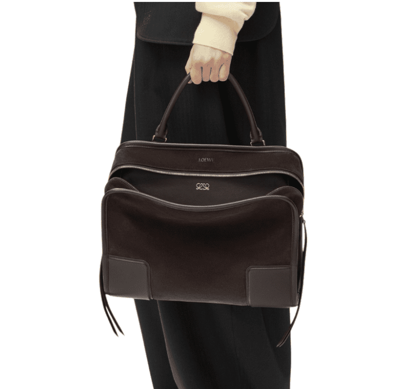 Large Amazona 180 bag in suede
