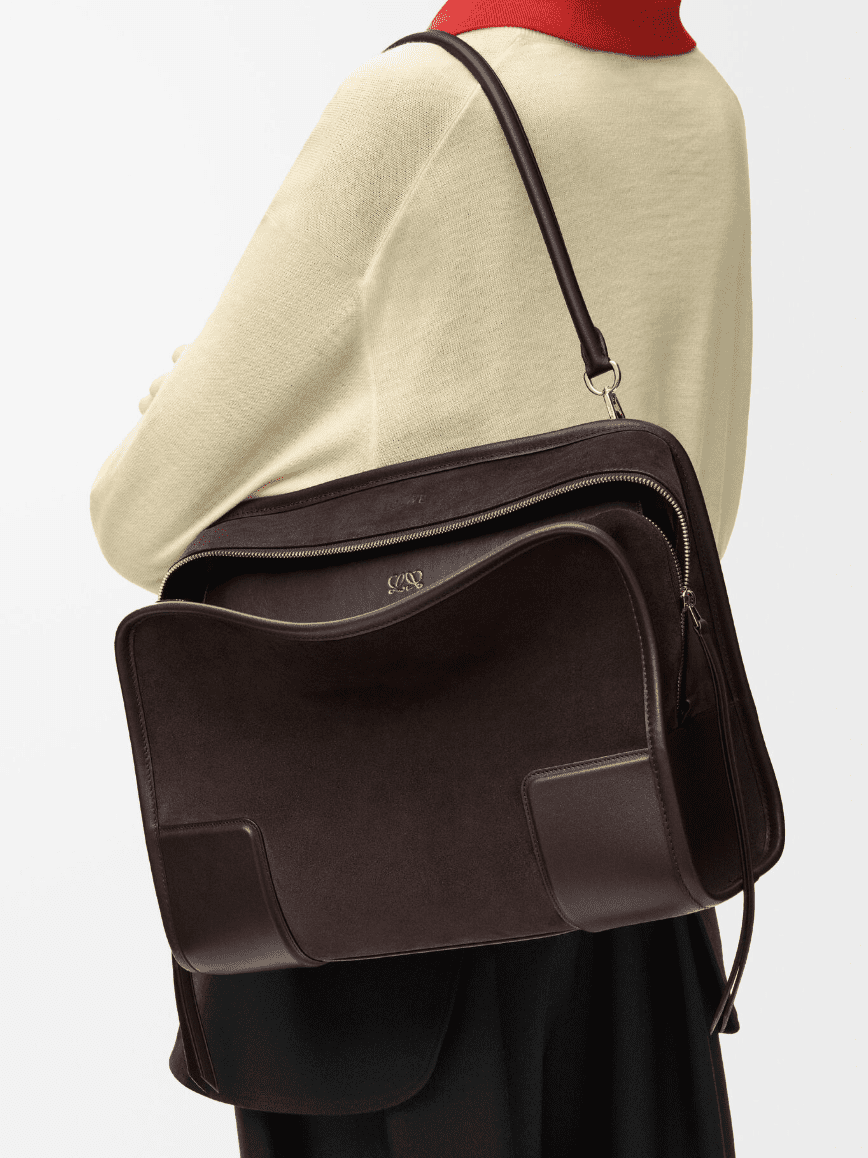 Large Amazona 180 bag in suede