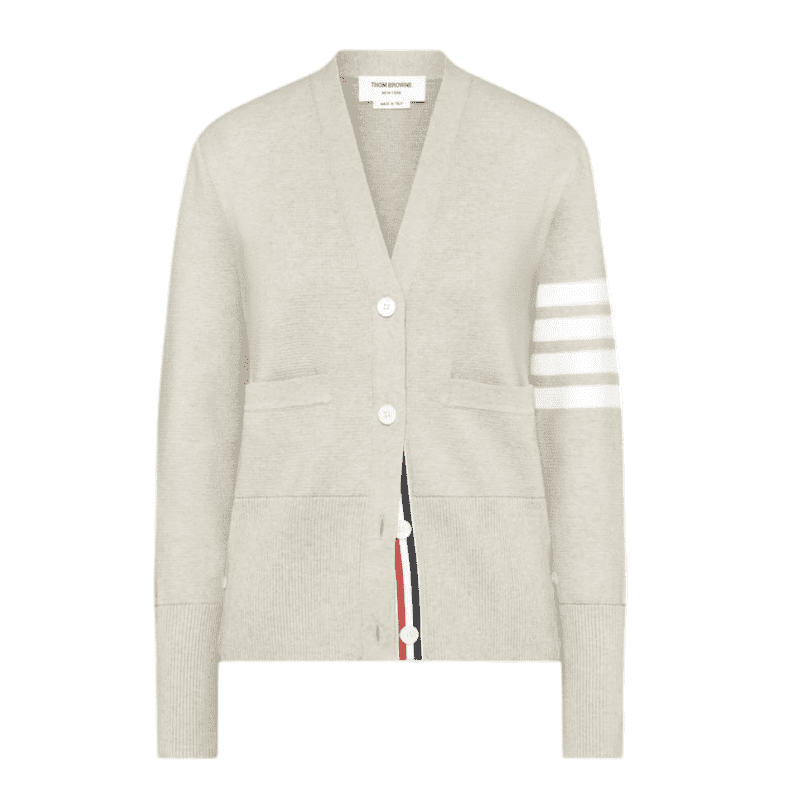COTTON CREPE MILANO 4-BAR CARDIGAN