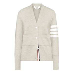 COTTON CREPE MILANO 4-BAR CARDIGAN