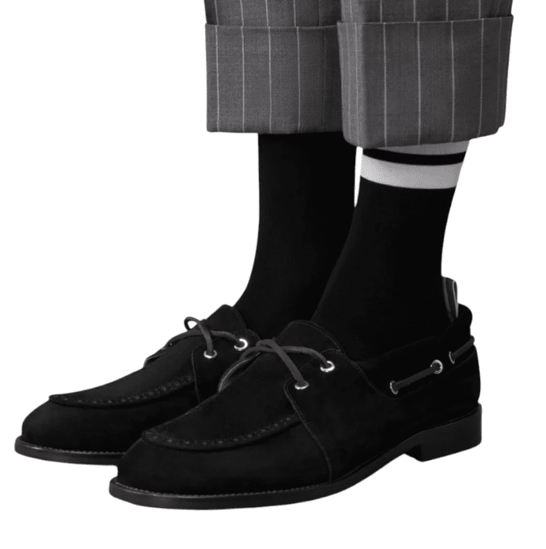 CALF SUEDE BOAT SHOE