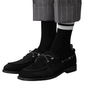 CALF SUEDE BOAT SHOE