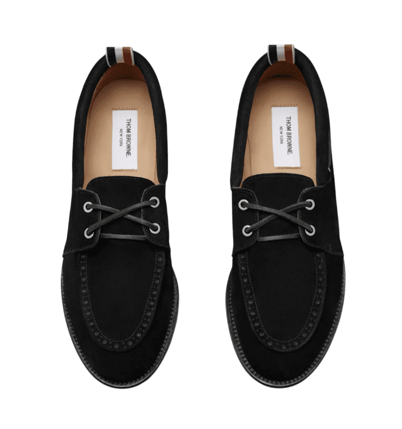 CALF SUEDE BOAT SHOE