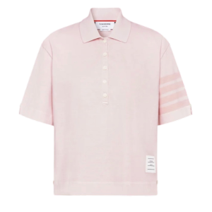 OVERDYED 4-BAR JERSEY POLO - PINK
