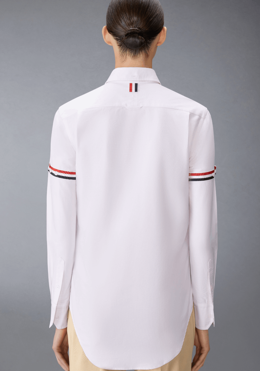 OXFORD ARMBAND CLASSIC ROUND COLLAR SHIRT - PINK