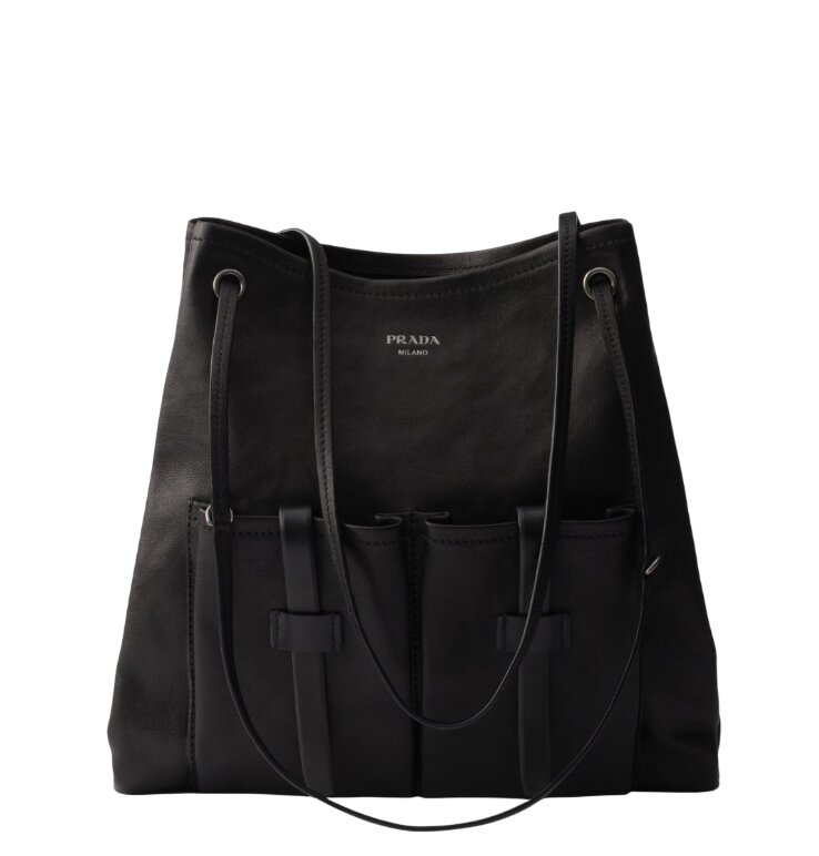 Prada Route large leather bag - Black