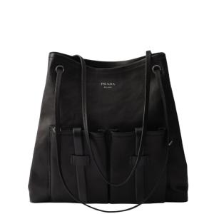 Prada Route large leather bag - Black