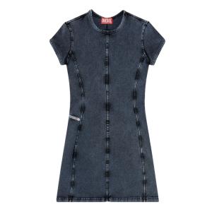 (W) Diesel D-Cupsleeves Mini Dress Dark Blue