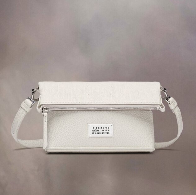 Maison Margiela 5AC Hobo Bag Small Light Grey