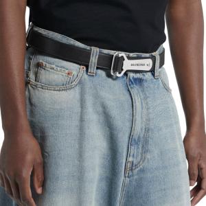 Bottle Opener D Ring Belt in Black