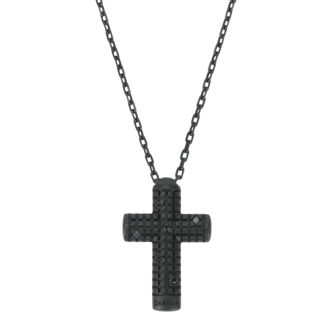 Damiani Metropolitan Diamond Necklace Black Silver
