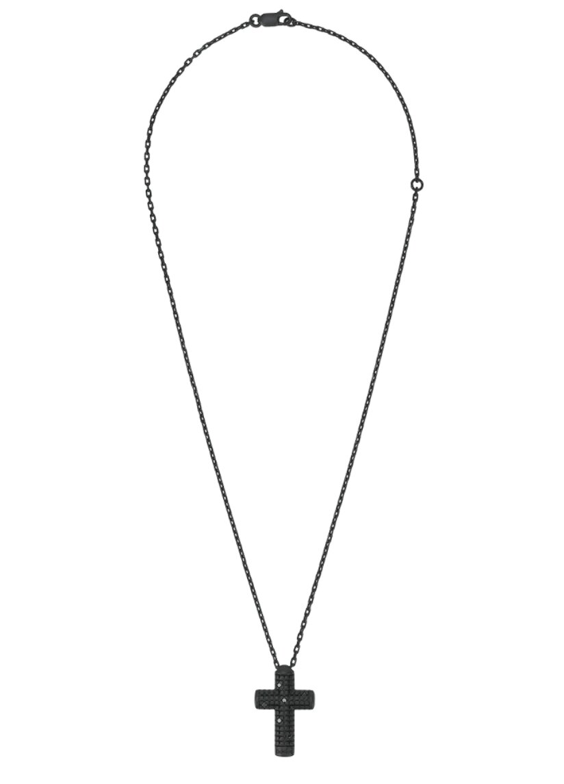 Damiani Metropolitan Diamond Necklace Black Silver