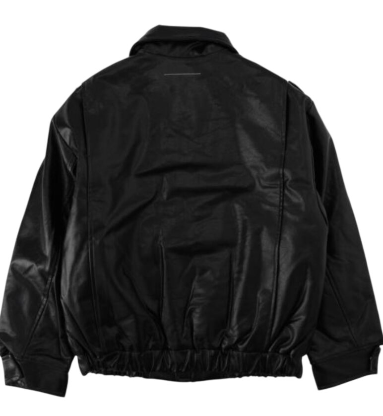 MM6 Maison Margiela logo-print Biker Jacket 