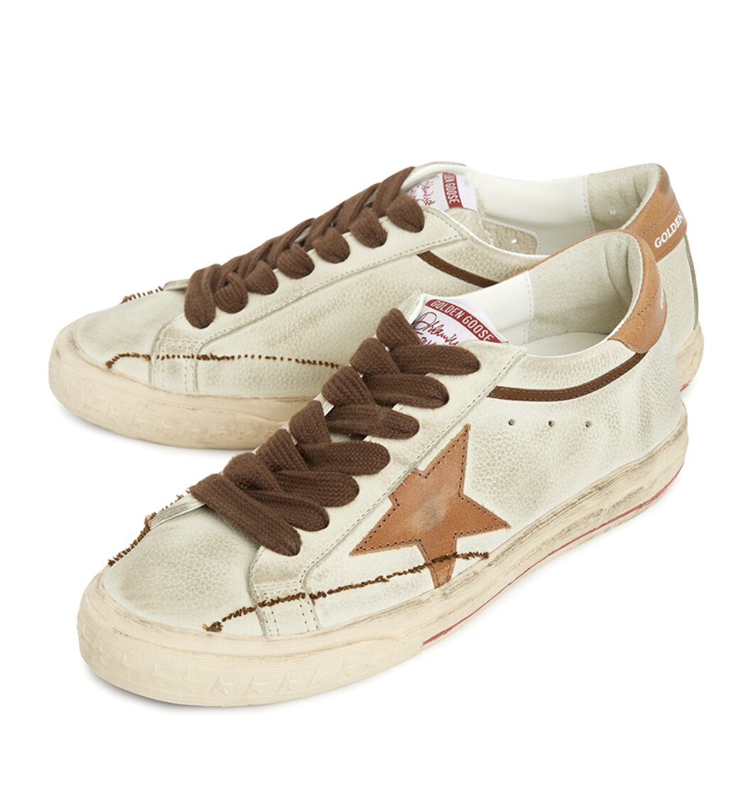 Golden Goose Superstar Leather Sneakers Beige GMF00758-F008110-15400