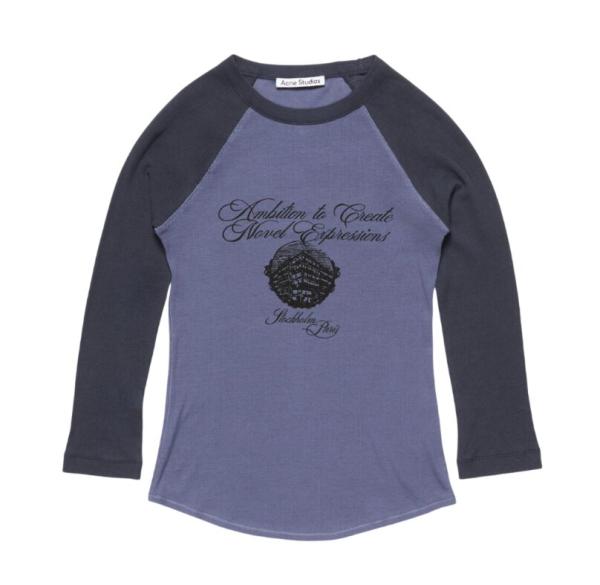 Jersey t-shirt with logo - Denim Blue