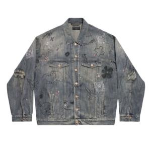 Balenciaga Embellished denim jacket