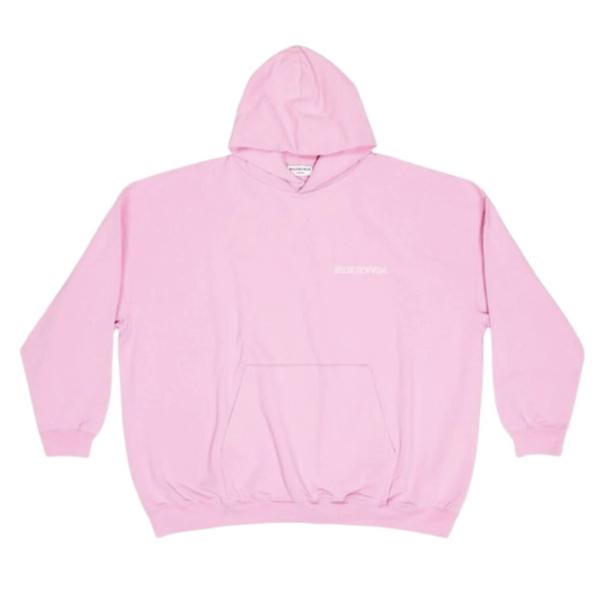 Balenciaga Large Fit Hoodie Pink