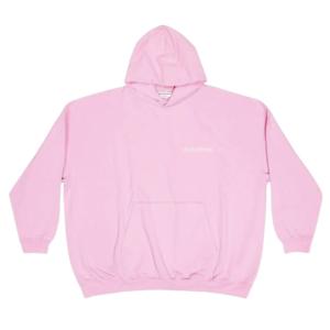Balenciaga Large Fit Hoodie Pink