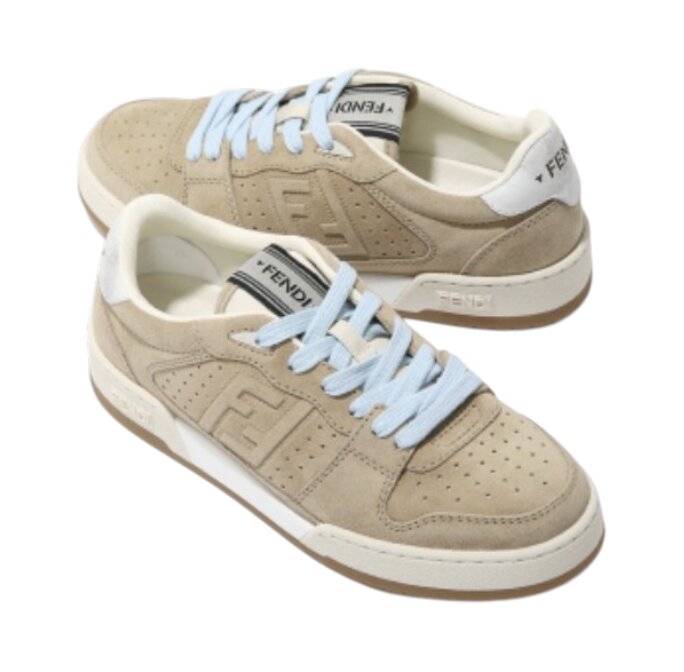  Match Suede Low-Top Sneakers 